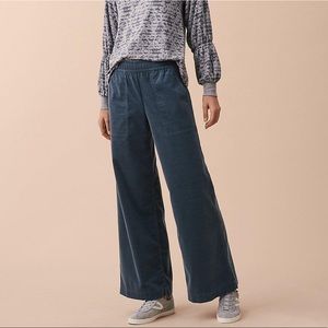 Wide leg corduroy pants